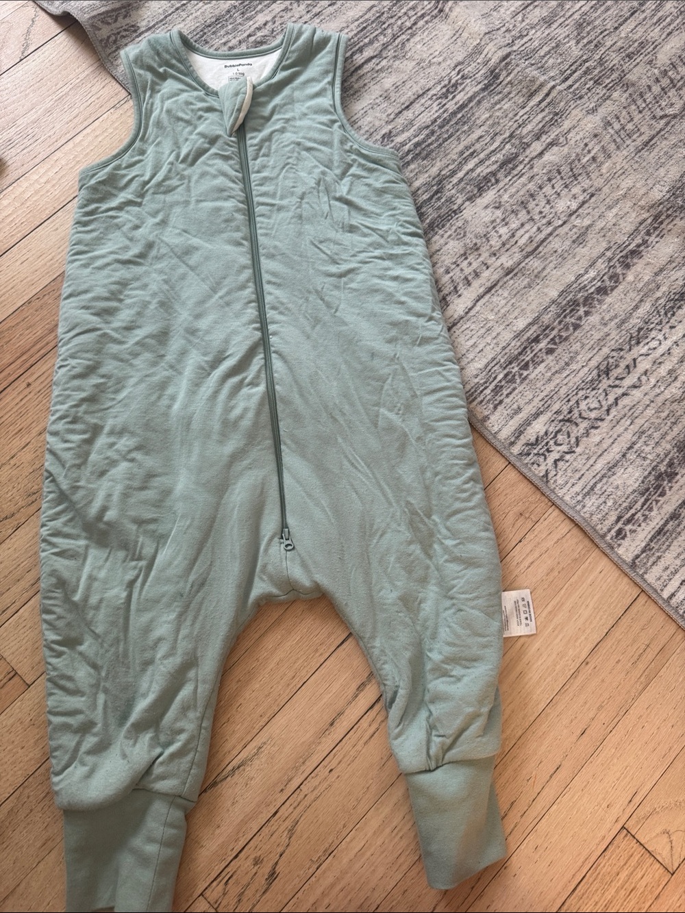 Sleep Bag Romper Walker sleep sack in Sage Green -1.0 TOG